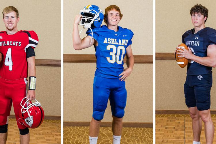 Cunningham's Luke McGuire, Ashland's Kale Harris, and Cheylin's Logan McCarty are among the All-Stars selected to represent Kansas in upcoming games with Colorado All-Stars. (Photos: Heather Kindall Photography)