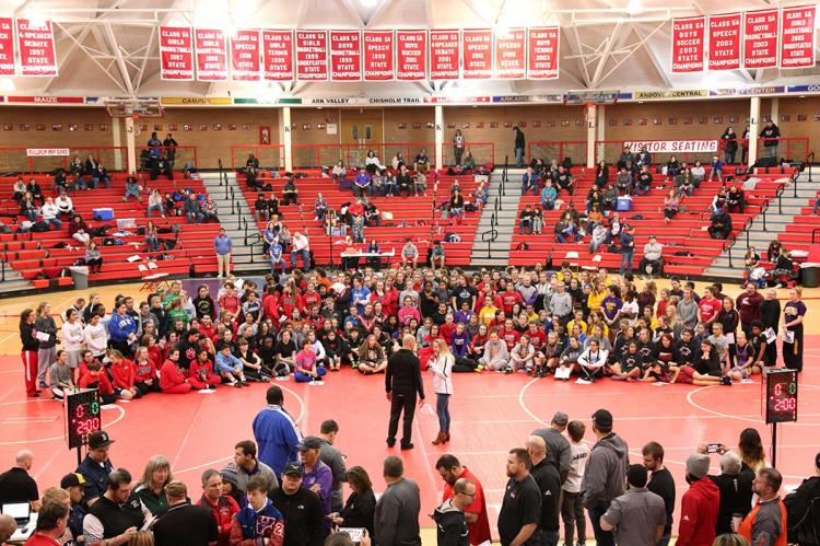 This Friday the state of Kansas will play host to the first KSHSAA sanctioned girls' wrestling Regionals. This photo is from last year's unofficial girls' State Championships. (Photo by Everett Royer, KSportsImages.com)