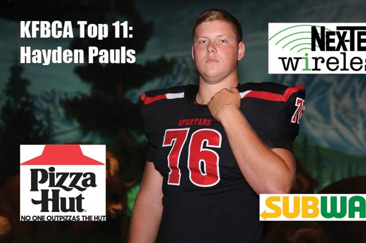 KFBCA Top 11: Hayden Pauls, brought to you by Nex-Tech Wireless, Pizza Hut and Subway. (Photo by Everett Royer, KSportsImages.com)