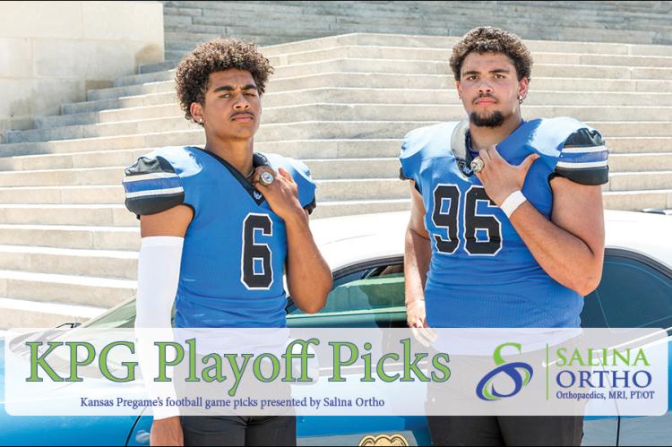 Gardner Edgerton's Bravin Powell and Isaiah Williams earned cover nods as two of a select few back from the Blazers' 6A title a year ago. Now they have GEHS on the verge of their third straight title game appearance. (Photo: Heather Kindall)