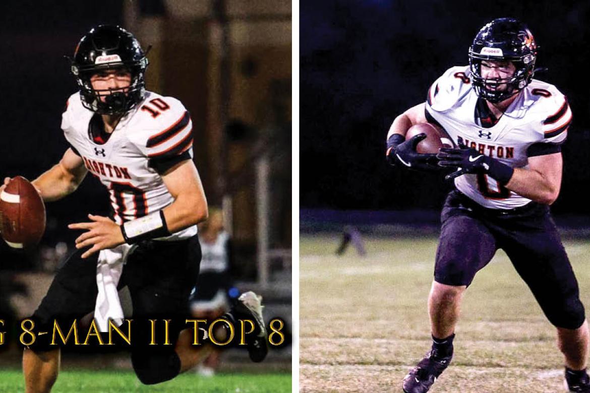 Kanas Pregame 8-Man Top 8: Daniel Cramer (left) and George von Leonrod (Photos by Stephanie Hendricks)