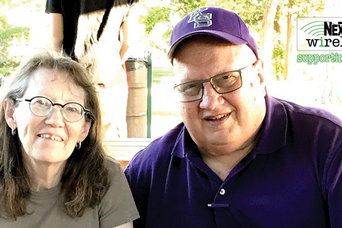 Dale Leech (right), pictured with wife Carolyn, started broadcasting Minneapolis high school sports and community events  in the early 2000s and later helped found the Minneapolis High School Sports Hall of Fame. (Courtesy Photo)