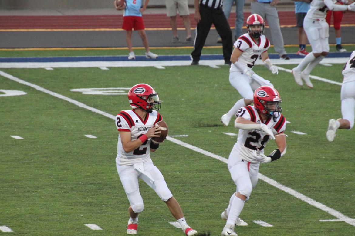 Sedgwick were in mid-season form in their Week 1 win over Hutch-Trinity. (Photo: Sarah Crumrine)