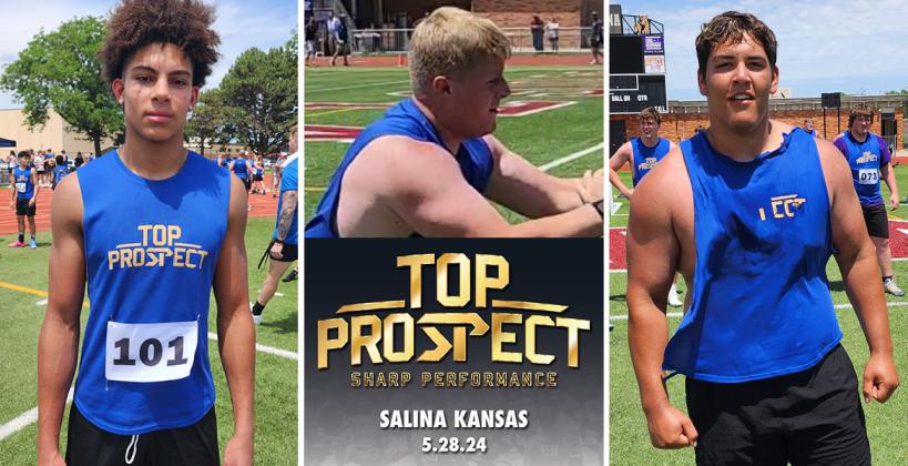 Manhattan's JJ Dunnigan, Fort Scott's Luke Harris, and Norton's Corbin Puga are just a few of the athletes who stood out at the Sharp Performance Top Prospect Showcase in Salina on Tuesday. (Photos: John Baetz)