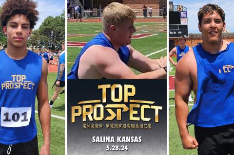 Manhattan's JJ Dunnigan, Fort Scott's Luke Harris, and Norton's Corbin Puga are just a few of the athletes who stood out at the Sharp Performance Top Prospect Showcase in Salina on Tuesday. (Photos: John Baetz)