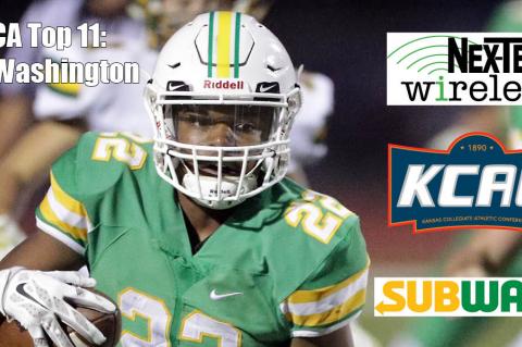 KFBCA Top 11: Tre Washington, brought to you by the KCAC, Nex-Tech Wireless and Subway. (Photo by Walter Dixon, Derby Informer)